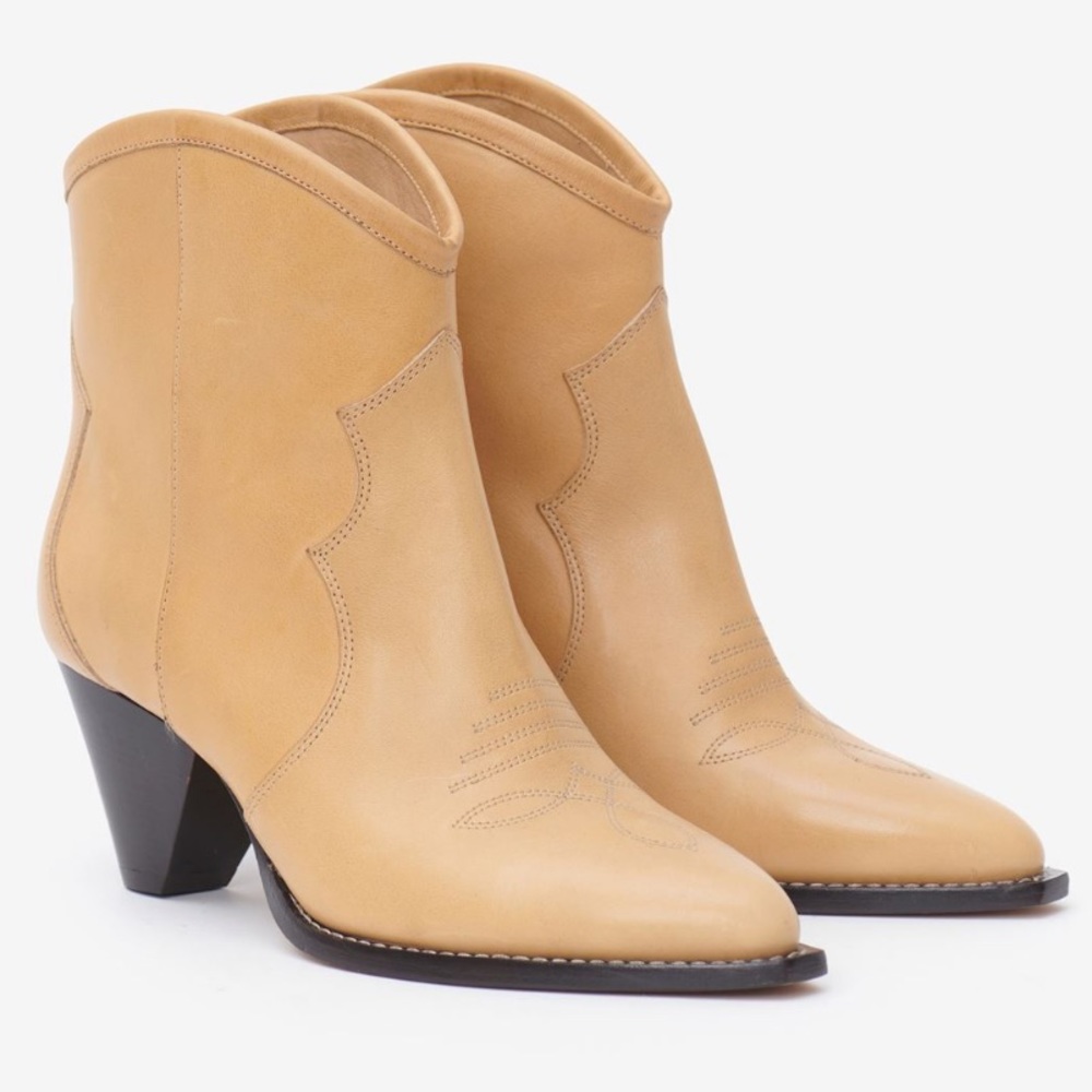 Isabel Marant Darizo leather cowboy boots. lightly worn